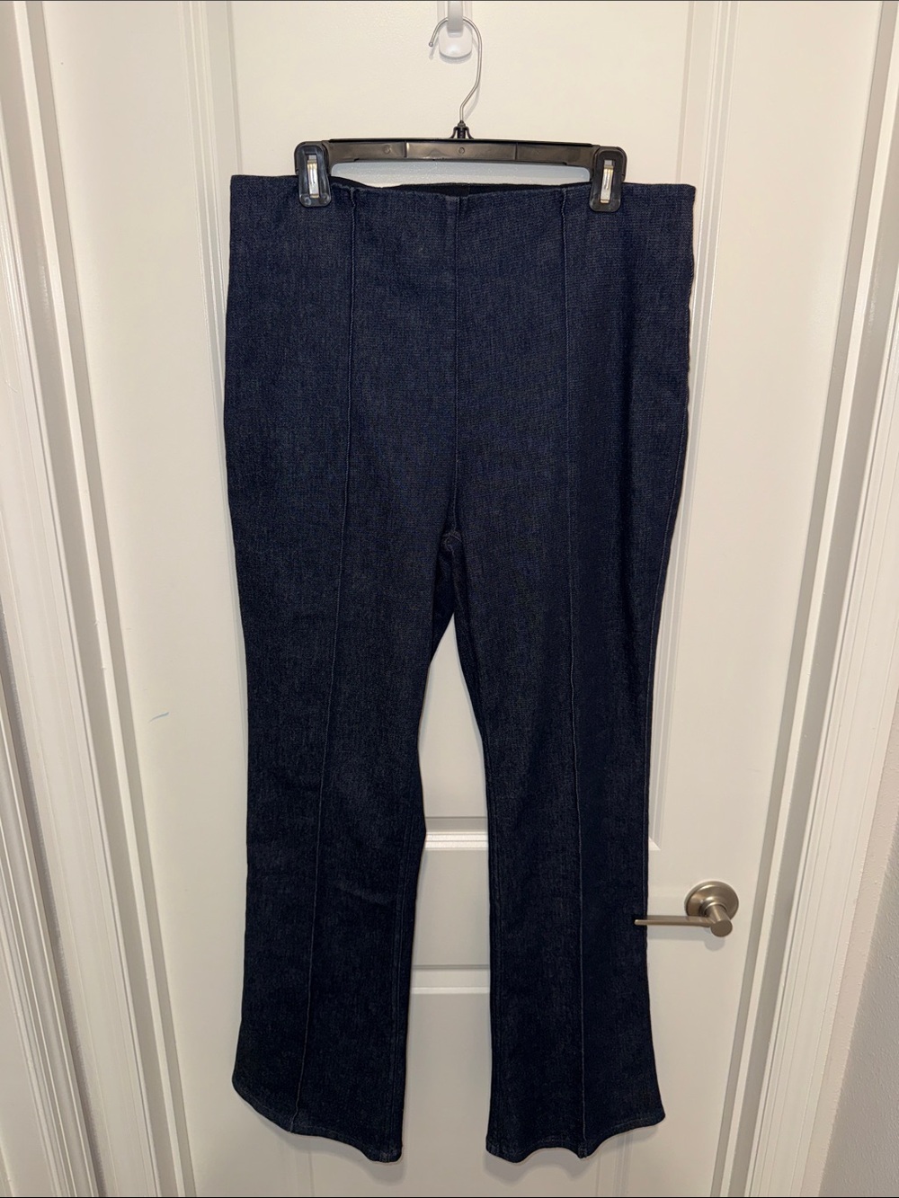 SPANX Navy Pull-On Bootcut Flare Pants